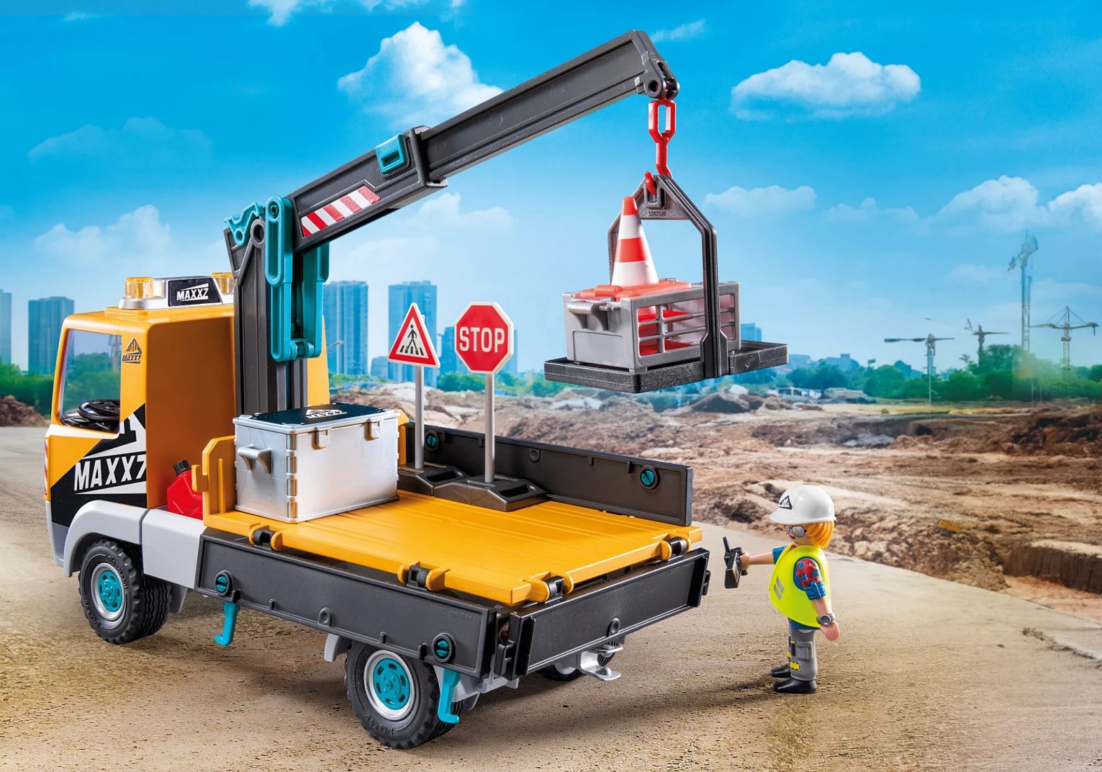 Φορτηγό κατασκευών με γερανό 71750 Playmobil