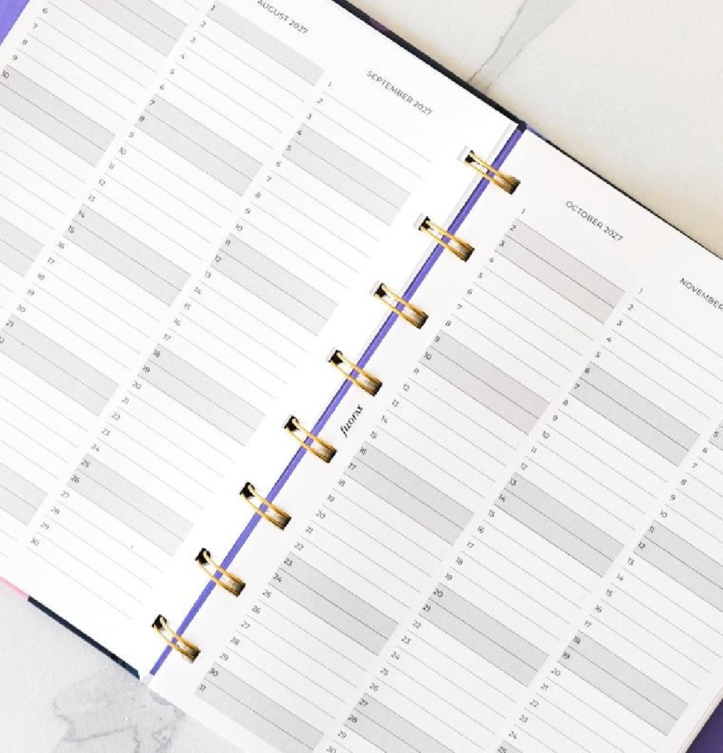 Filofax Ultimate Life Companion A5 Planner Bloom Deep Teal 2027 27-68316