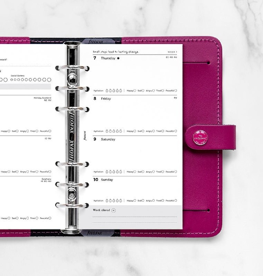 Refill Personal 2027 Ultimate Life Companion Week on two Pages 27-68319 Filofax