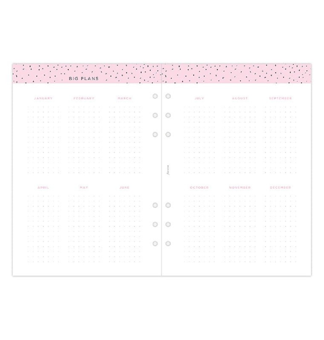 Refill A5 2027 Confetti Week on Two Pages 27-68591 Filofax