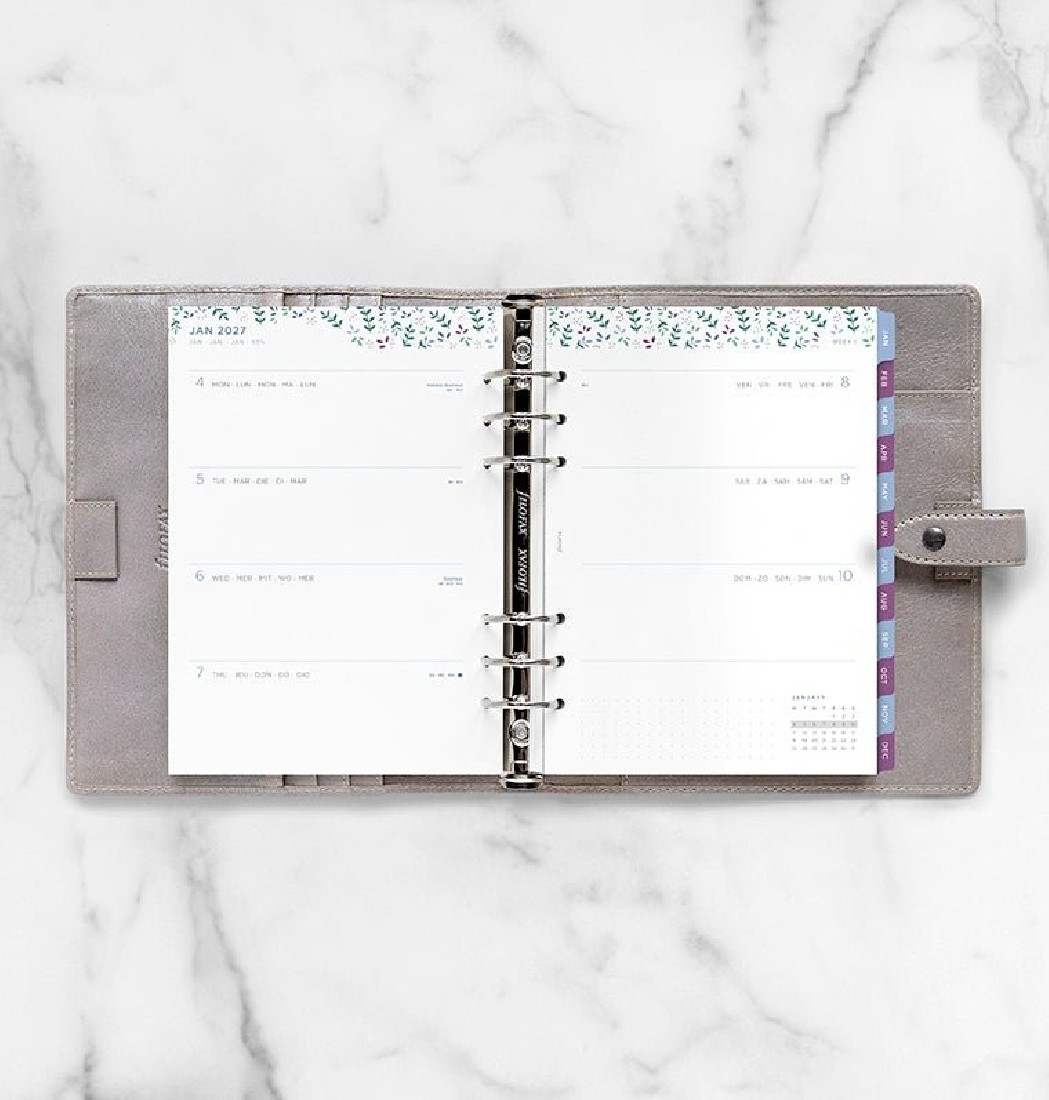 Refill A5 2027 Garden Week on Two Pages 26-68592  Filofax