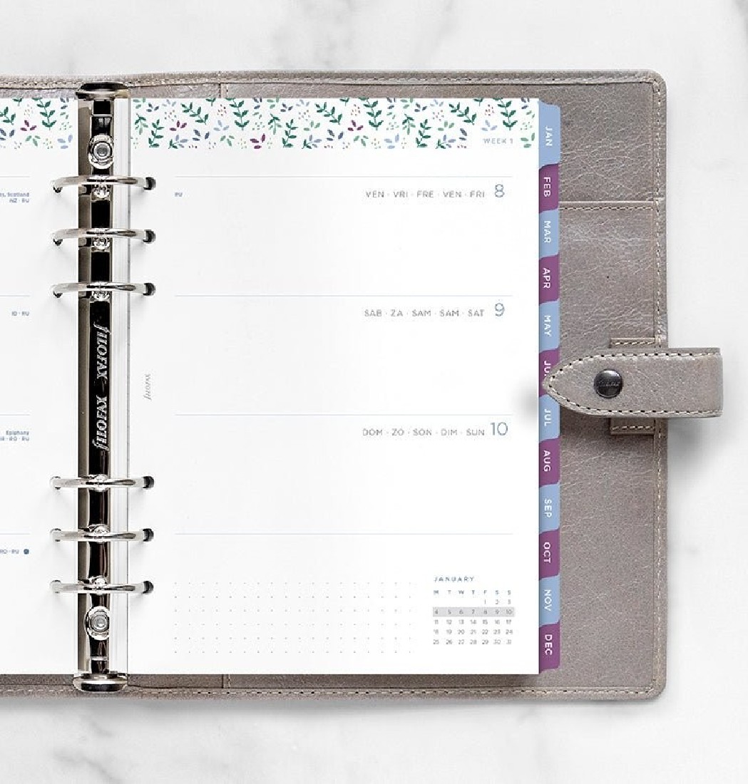 Refill A5 2027 Garden Week on Two Pages 26-68592  Filofax