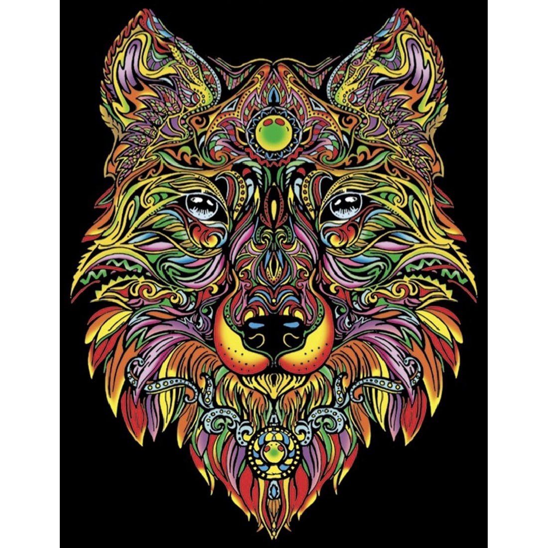 Σετ Μικρός Πίνακας Ζωγραφικής The Wolf 822239 Color Velvet