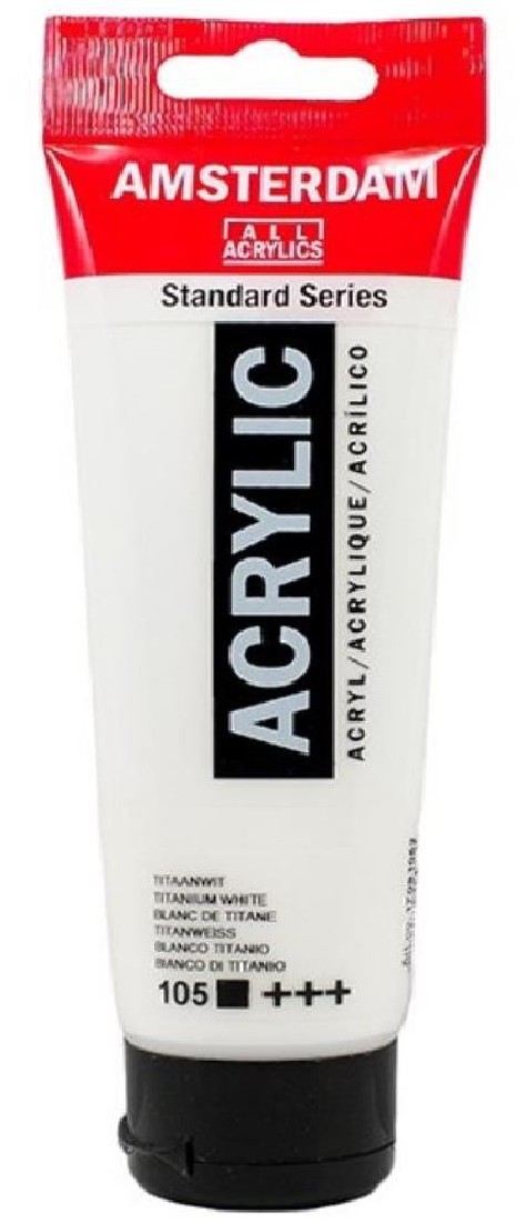 Acrylic Amsterdam N105  120ml. Titanium White  Talens
