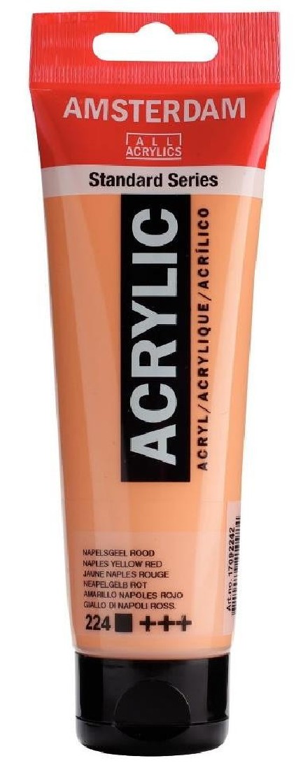 Acrylic Amsterdam 120ml. Νaples Yellow Red Νo.224 Talens.