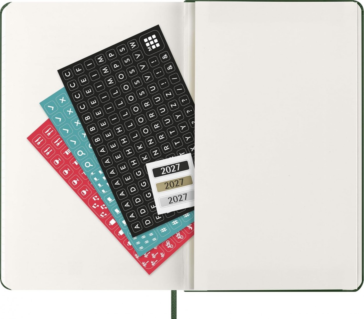 Moleskine Classic Planner 2027 Large 13x21cm, Daily, hard cover, 12 months, Myrtile Green