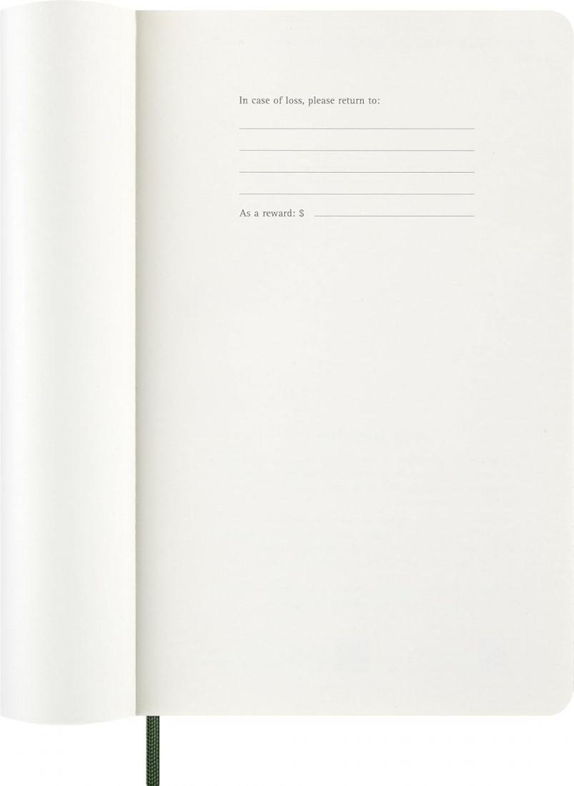 Moleskine Classic Planner 2027 Large 13x21cm, Daily, soft cover, 12 months, Myrtile Green