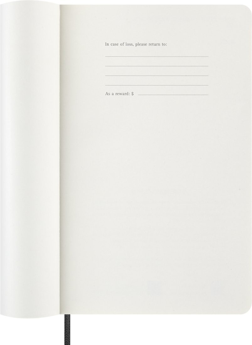 Moleskine Precious and Ethical Diary 2027 Large 13x21, Weekly, 12-Month, Vegan Cover, Black