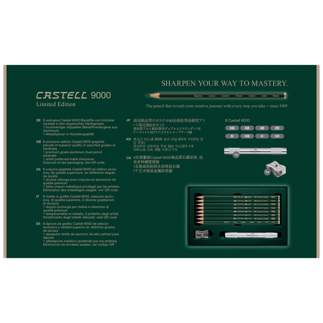 Faber Castell 9000 Beginner to Master Gift Set 119067 limited edition