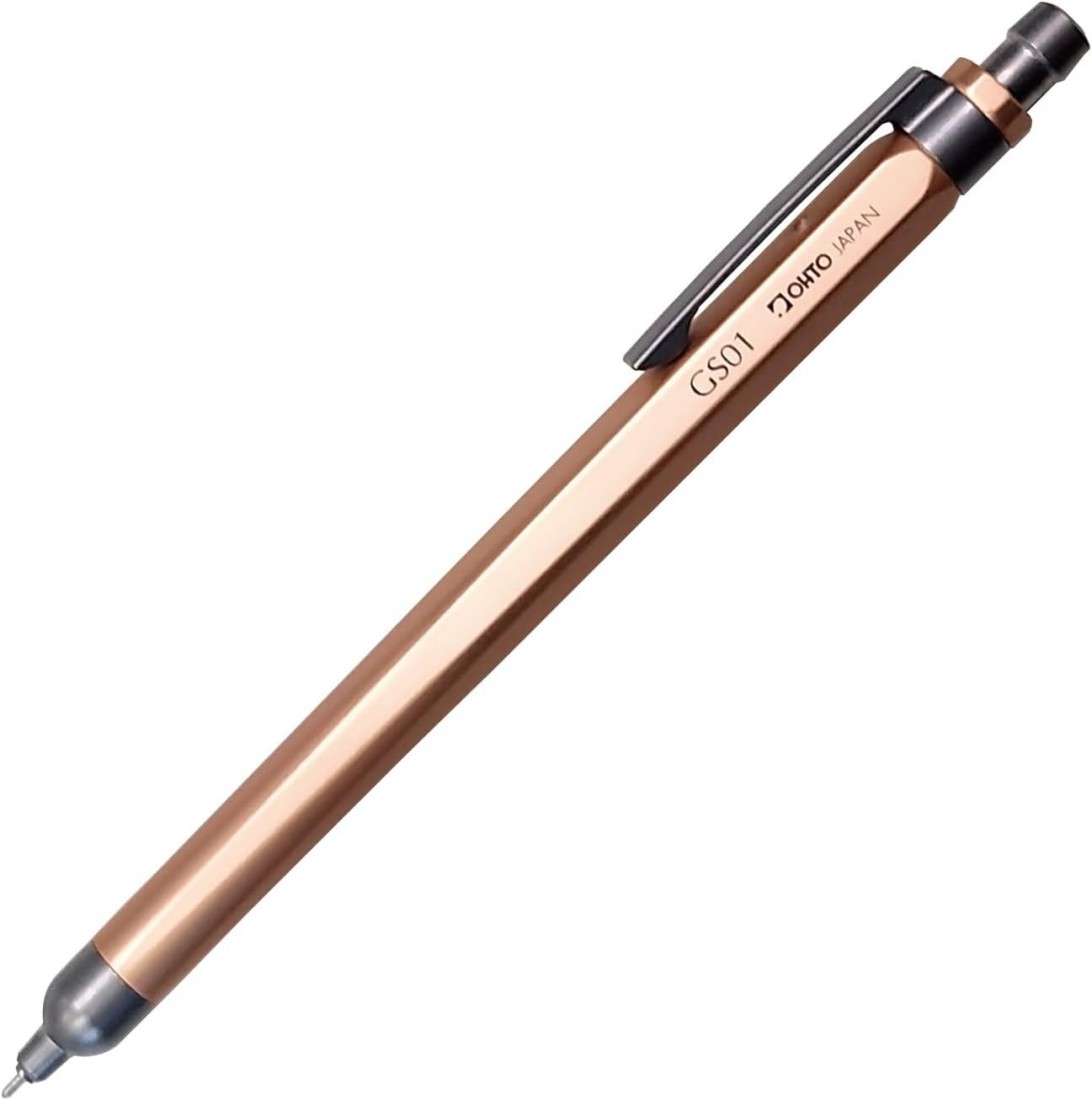 Ohto Auto Roller Gel Ballpoint Pen GS01 Gold GS01-G5-GD