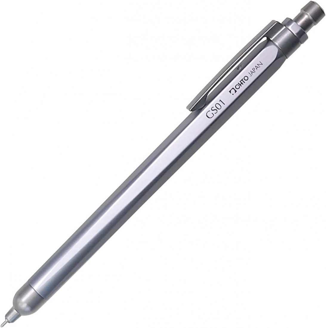 Ohto Auto Roller Gel Ballpoint Pen GS01 Silver GS01-G5-SV