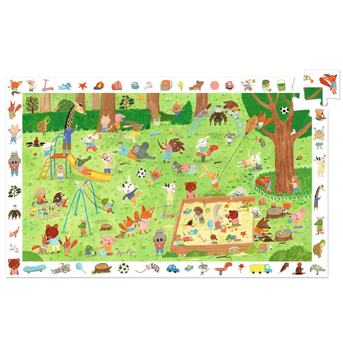 Puzzle Παρατήρησης 35 τεμ. Ζωάκια στον Κήπο 07596 Djeco