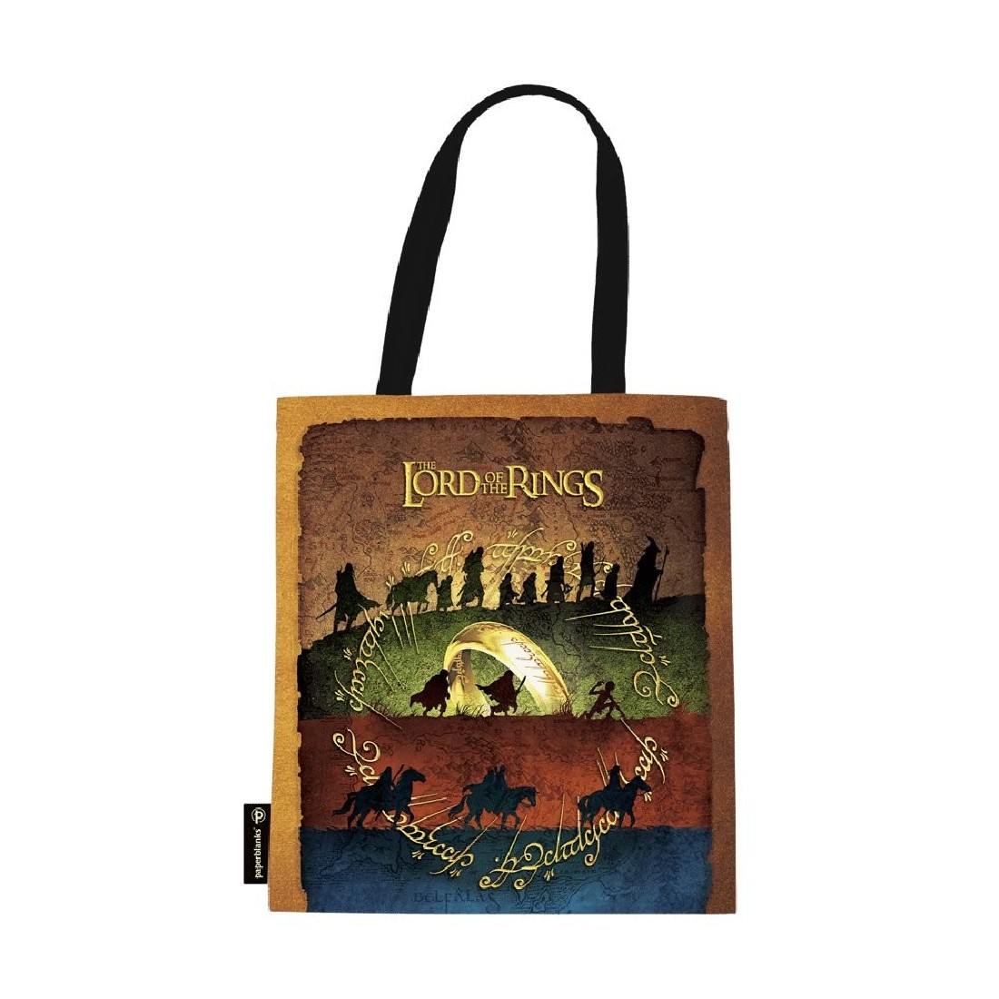 Paperblanks Canvas Bag A Perilous Journey Tote The Lord of the Rings Collection