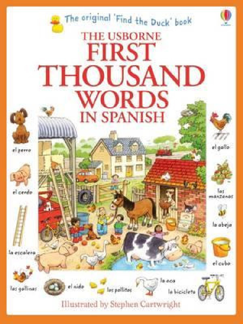 USBORNE : FIRST THOUSAND WORDS IN SPANISH (WITH 500 STICKERS)  PB