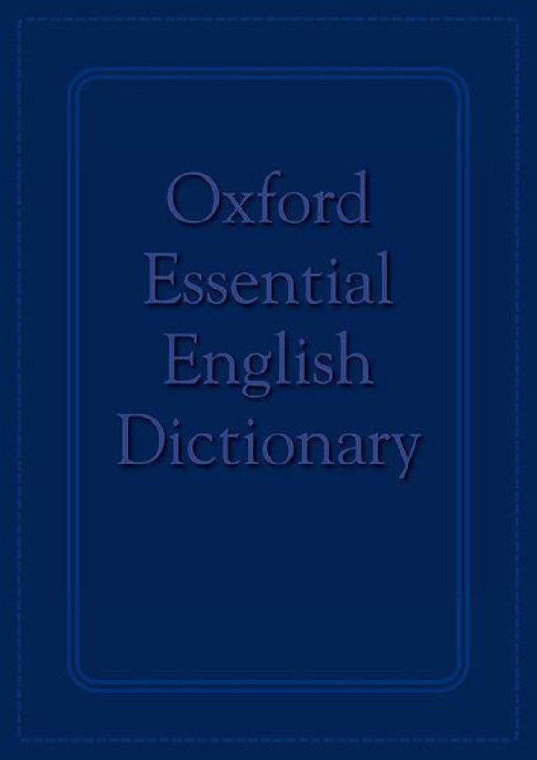 OXFORD ESSENTIAL ENGLISH DICTIONARY PB