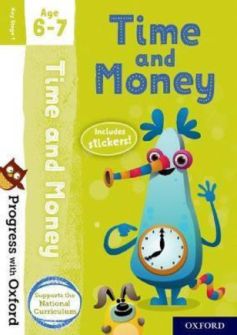 TIME AND MONEY AGE 6-7 BOOK/STICKERS/WEBSITE LINK