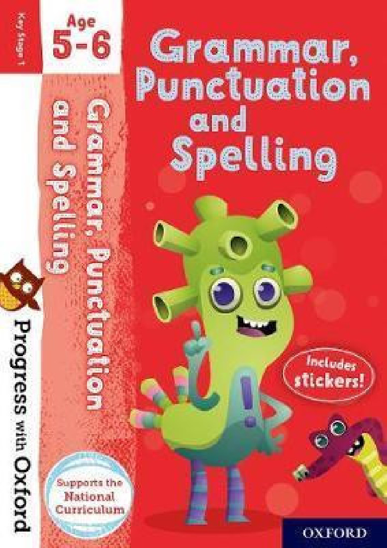 GRAMMAR AND PUNCTUATION AGE 5-6 BOOK/STICKERS/WEBSITE LINK