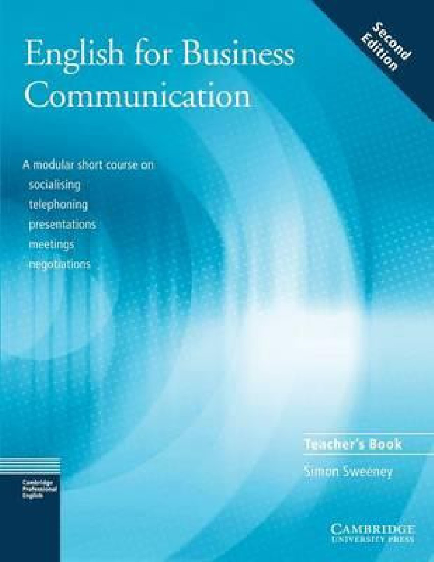 ENGLISH FOR BUSINESS COMMUNICATION TCHRS 2ND ED