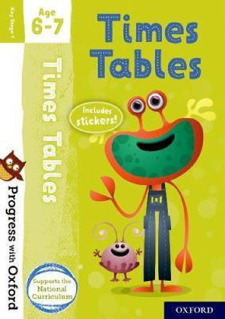 TIMES TABLES AGE 6-7 BOOK/STICKERS/WEBSITE LINK