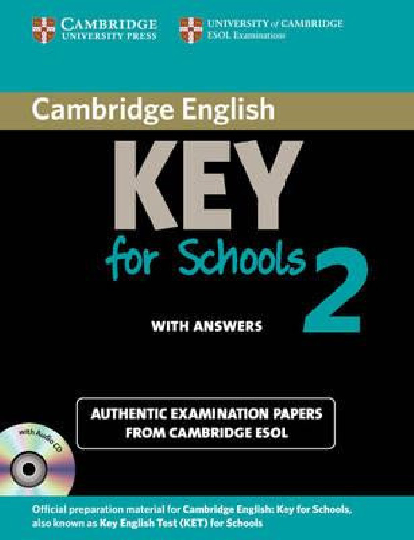 KET FOR SCHOOLS 2 SELF STUDY PACK (BOOK+ANSWERS+CD)