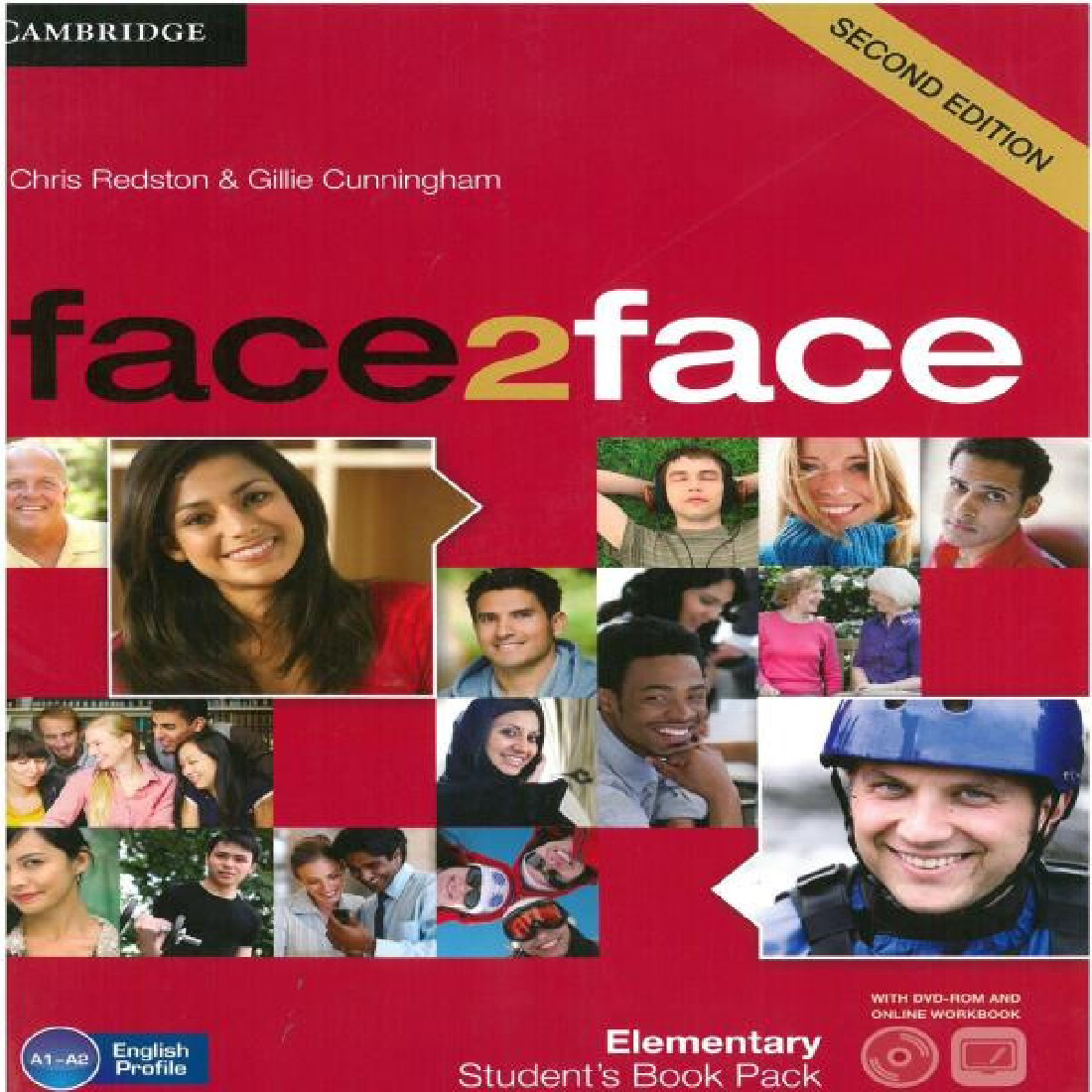 FACE2FACE 2ND EDITION ELEMENTARY STUDENTS BOOK (+DVD+ONLINE WORKBOOK)