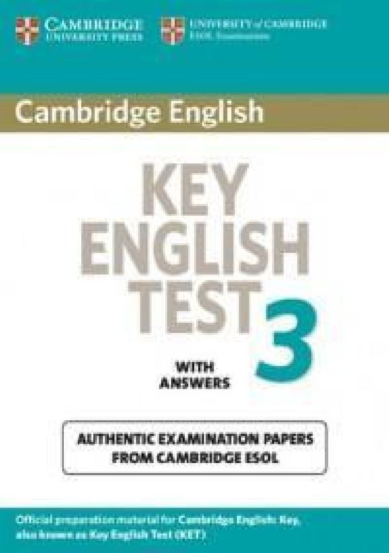KET 3 PRACTICE TESTS STUDENTS BOOK