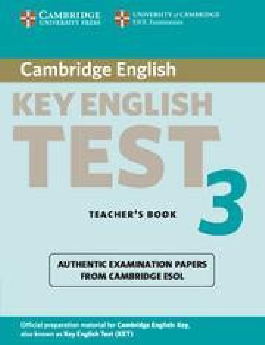 KET 3 PRACTICE TESTS TEACHERS